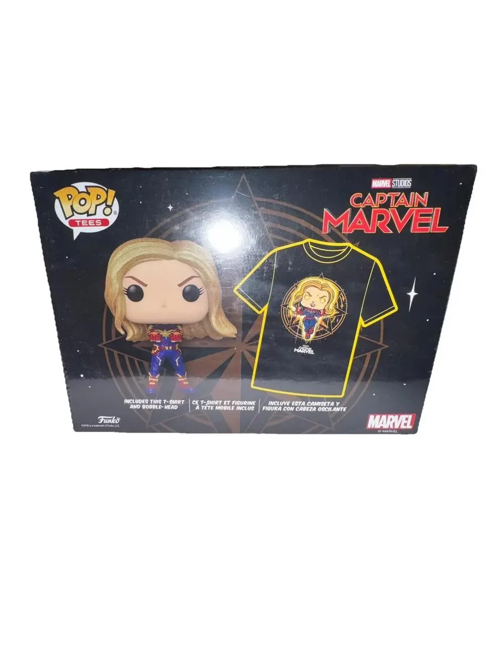 Marvel's Captain Marvel - Glow in the Dark Pop/T-Shirt (L) - FUN|KO POP! TEES